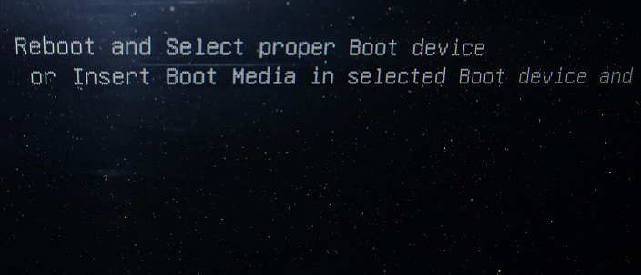 提示reboot and select proper boot device如何解决？